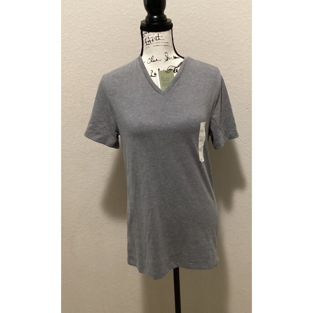 Good fellow & Co. Gray V-Neck Short Sleeve T-Shirt Womens Size S